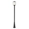 Z-Lite Sheridan 1 Light Outdoor Post Mounted Fixture, Black & White Opal 595PHMR-519P-BK - alternate 1